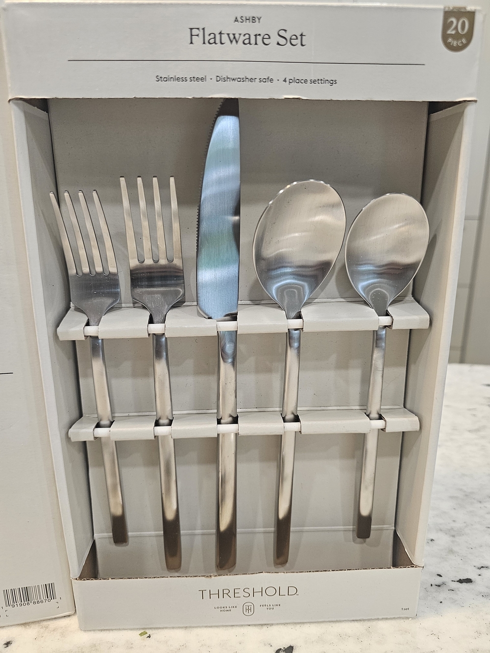 Threshold Stainless Steel Flatware Set in Silver - 20-Piece